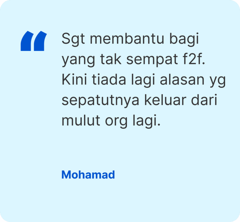 Kalkulator Zakat Selangor customer testimonial